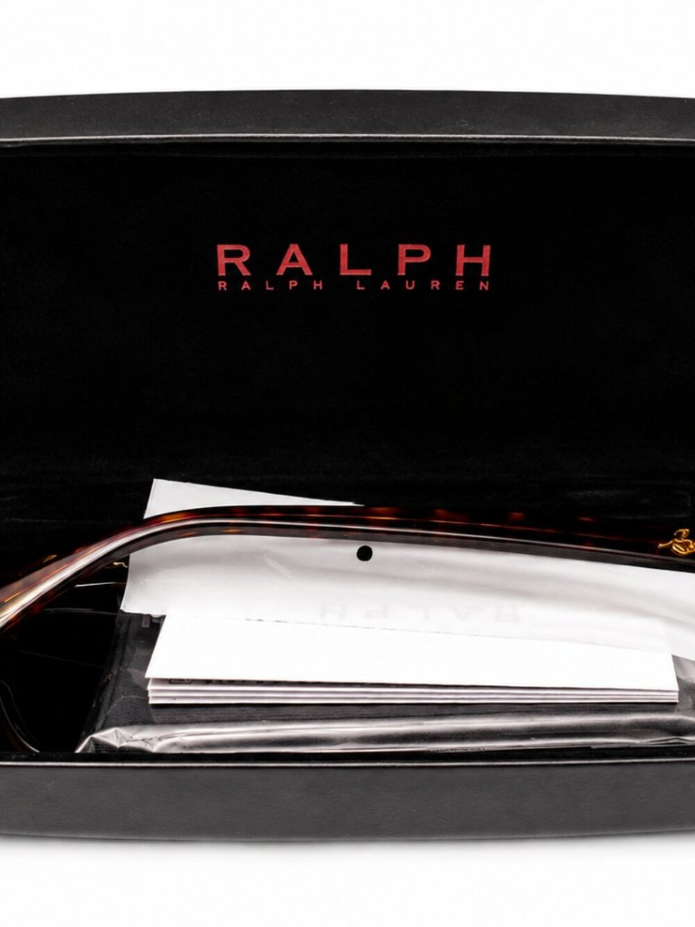 BNIB Ralph Lauren Tortoise Cat Eye Black Havana Sunglasses RA5305U - Picture 6 of 14